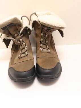 Ozark Trail Baxter Size 8'5 Suede Leather Faux Sherpa Lined Hiking Boots